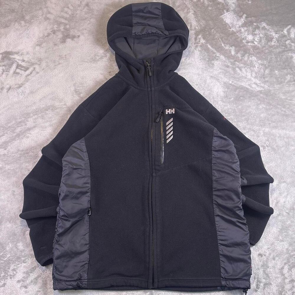 Helly Hansen Budweiser Embroidery Men’s Full Zip Fleece Jacket Black Hooded XL